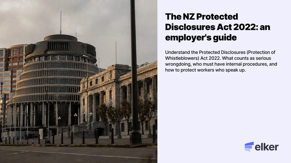 The NZ Protected Disclosures Act 2022 - an employer's guide