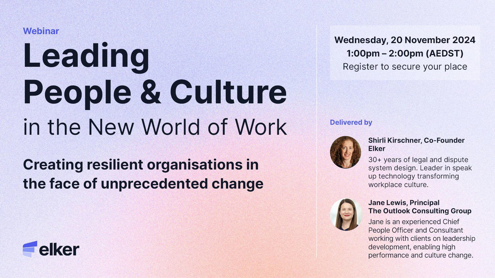 Leading People and Culture in the New World of Work